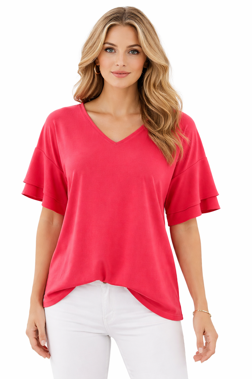 Calvin Klein Pink Solid Pre-Owned Ladies New with Tags Top - Size 1X