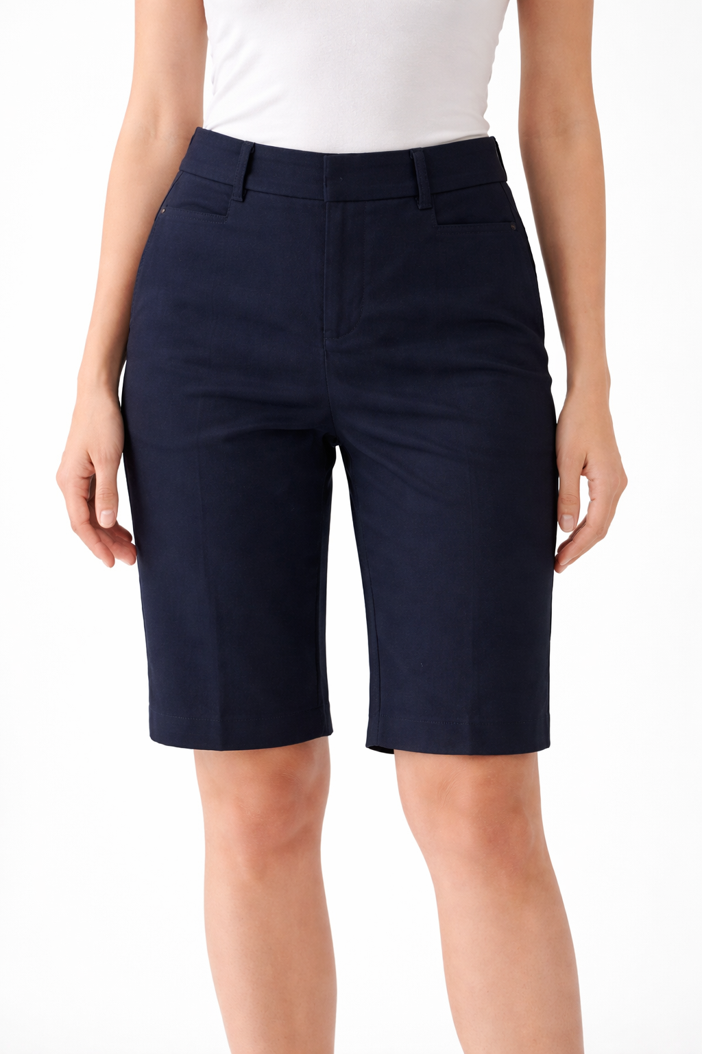 INC Black Solid Pre-Owned Ladies New With Tags Shorts - Size 14