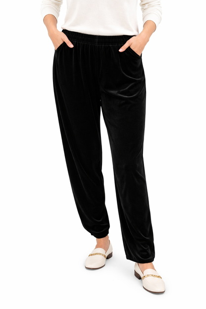 Coldwater Creek Black Velvet Pre-Owned Ladies Pants - Size Small - Margaret’s Fine Consignment