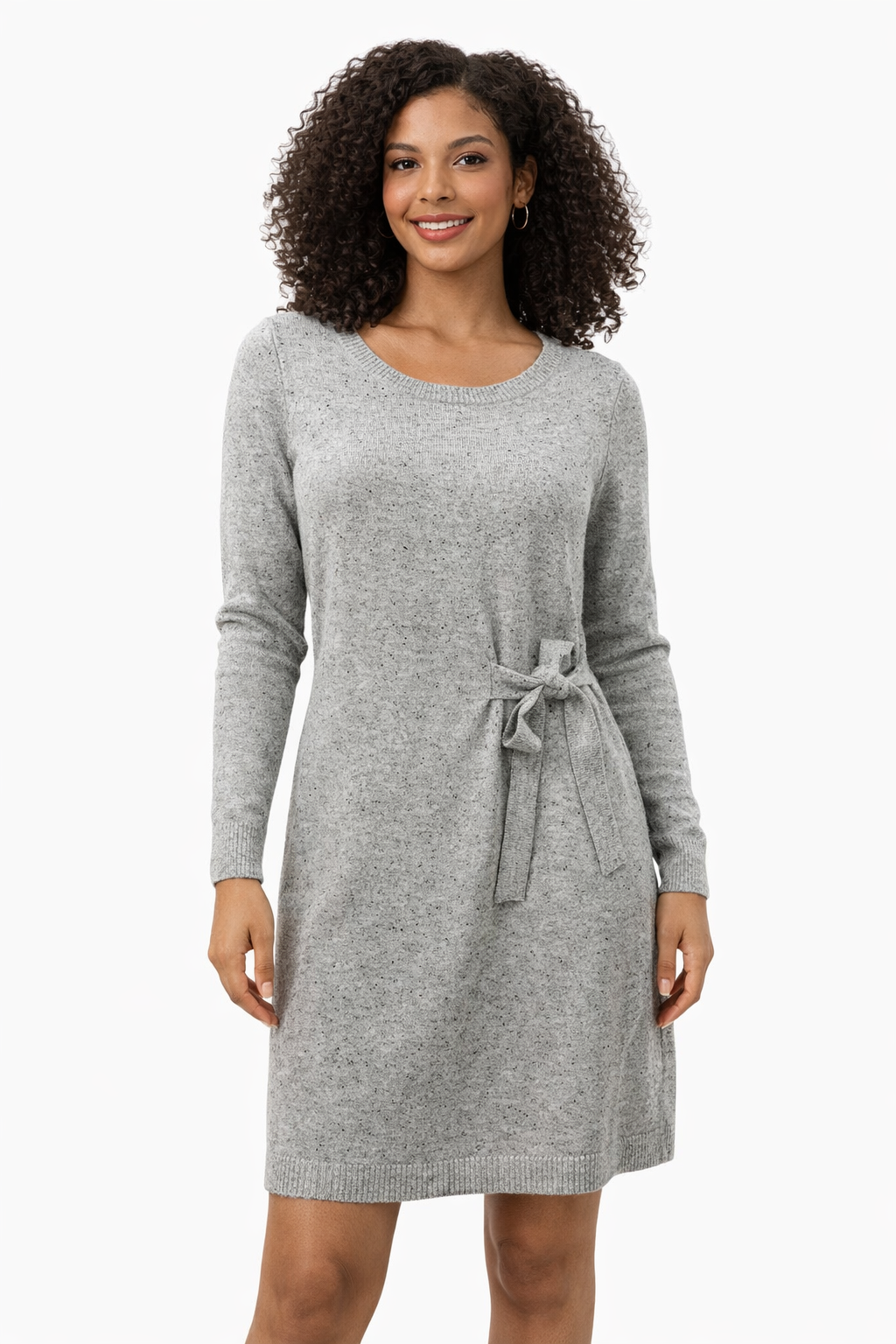 Talbots Heather Gray Solid Pre-Owned Ladies Dress - Size XS