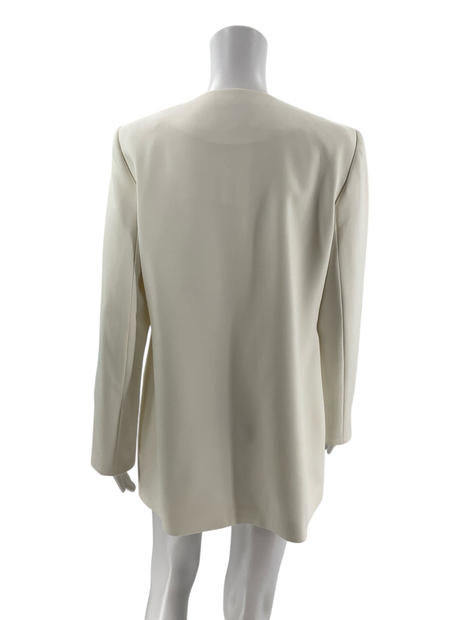 Katherine Barclay Cream Solid Jacket Size Medium