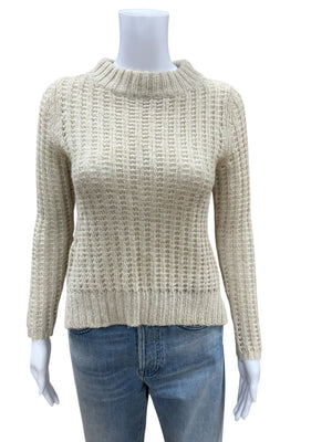 Field & Flower Tan Solid Sweater Size Petite XS - front view