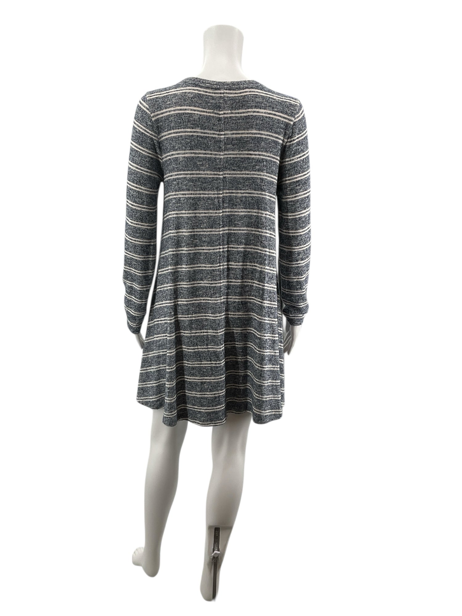 Lou &amp; Gray Blue/Cream Heathered Pre-Owned Ladies Dress - Size Small