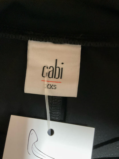 cabi Traveler Pant Black Pull-On Stretch Cropped Straight Leg Size XXS - ONLINE ONLY