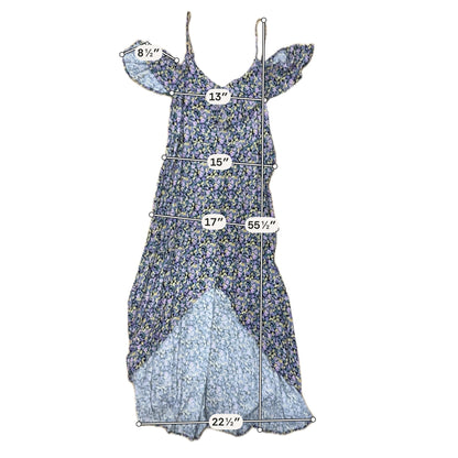 Rewind Floral Cold Shoulder Maxi Dress XL - ONLINE ONLY