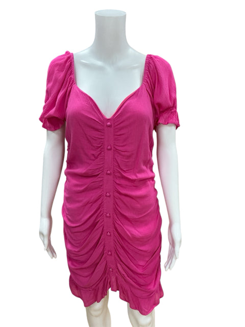 Cloud Ten Pink Buttons Dress Size Large