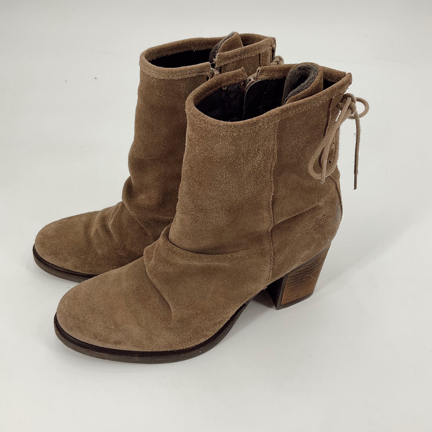 Boc Shoe Tan Suede Booties Size 9.5