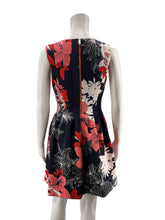 Vince Camuto Black/Red/White Dress Black/Red/White Floral Pre-Owned Ladies Dress - Size 4 - Size 4