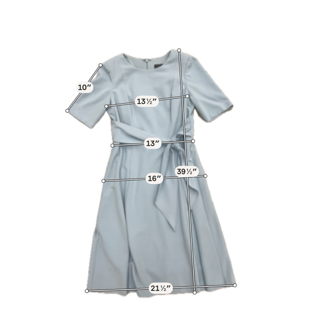 Adrianna Papell Light Blue Crepe Short Sleeve Sheath Midi Dress Size 8 - ONLINE ONLY