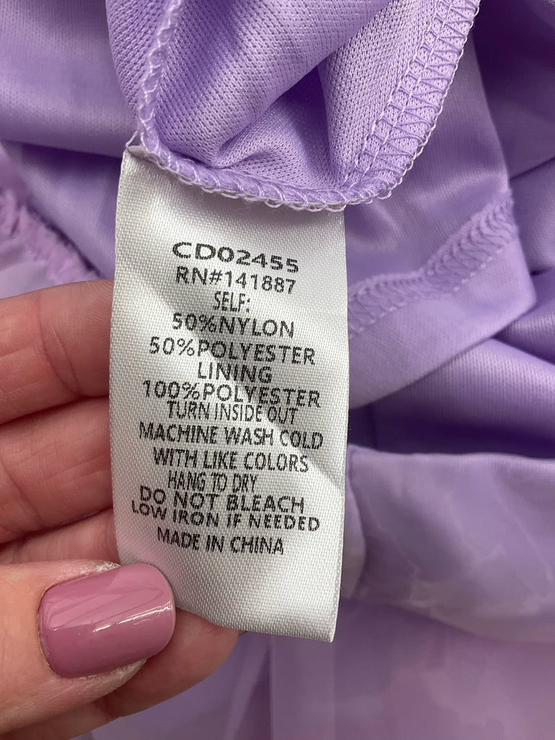 Tcec Lavender Solid Pre-Owned Ladies Dress - Size Small