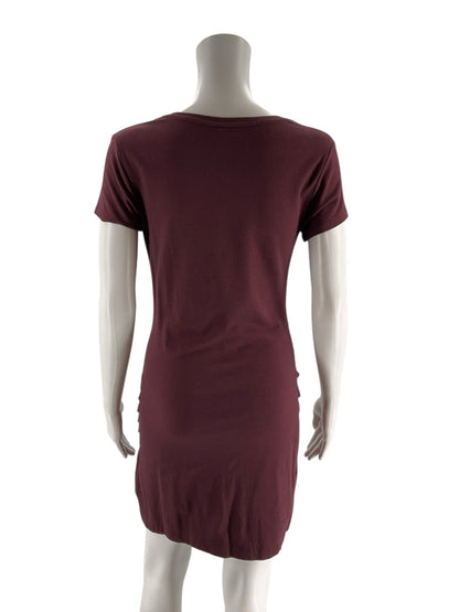 Athleta Burgandy Pre-Owned Ladies Dress - Size Small Petite