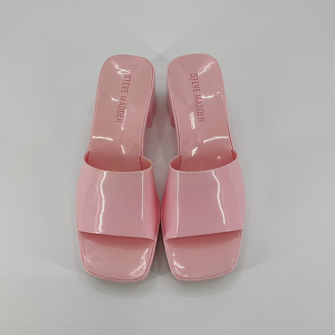 Steve Madden Pink Chunky Molded Platform Slide Sandals | Size 8