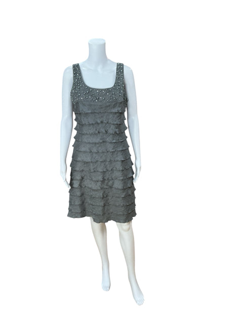 Jessica Howard Gray Pre-Owned Ladies Dress - Size 10