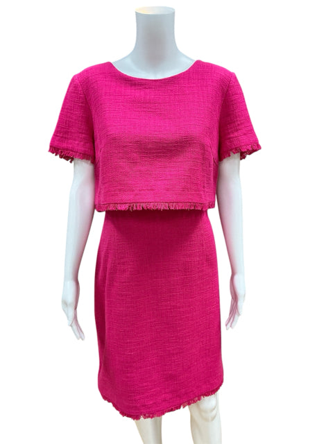 Karl Lagerfeld Size 14 Pink Fringe Dress