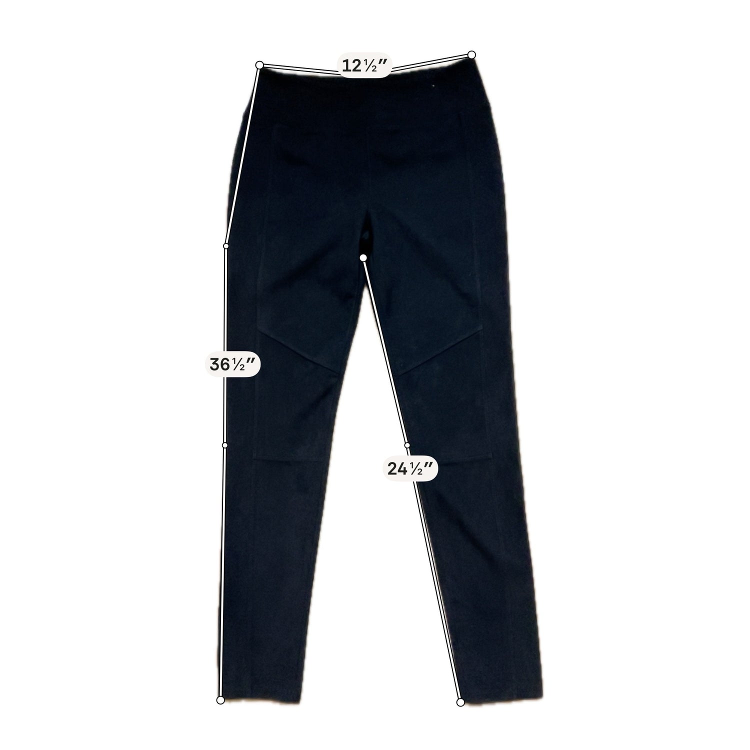 Vylette Black Pant High Rise Faux Pocket Pull-On Skinny Pants Black Size Medium - Size M