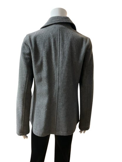 American Eagle Outfitters Gray Wool Blend Double Breasted Pea Coat | Size Small