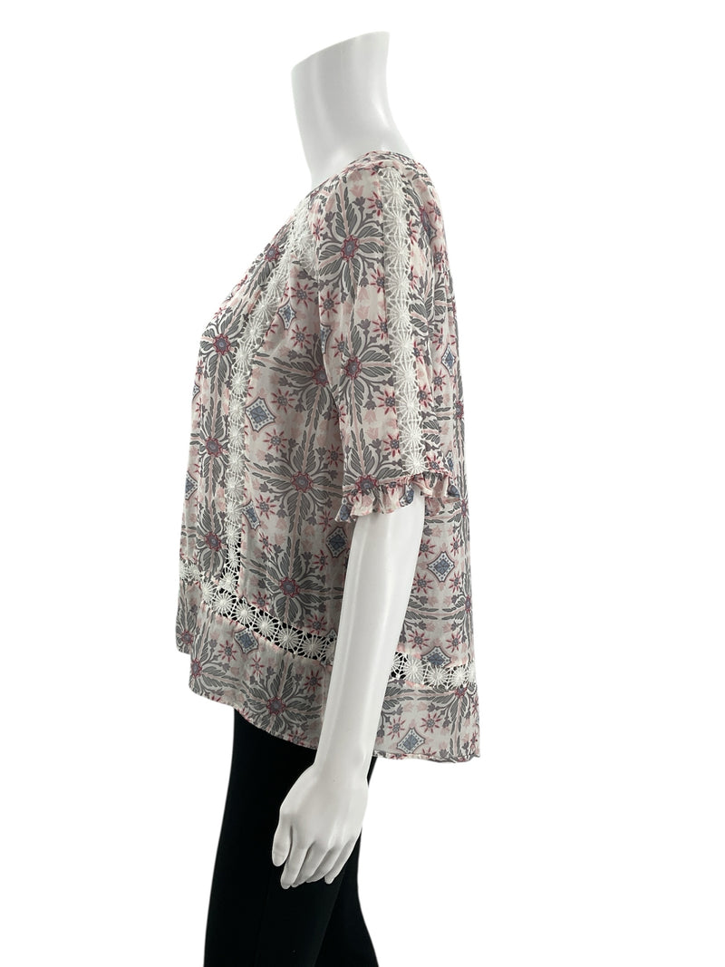 Loft Pink/Multi Print Pre-Owned Ladies Top - Size XS - Margaret’s Fine Consignment