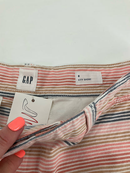 Gap City Short Striped Cotton Shorts Size 8