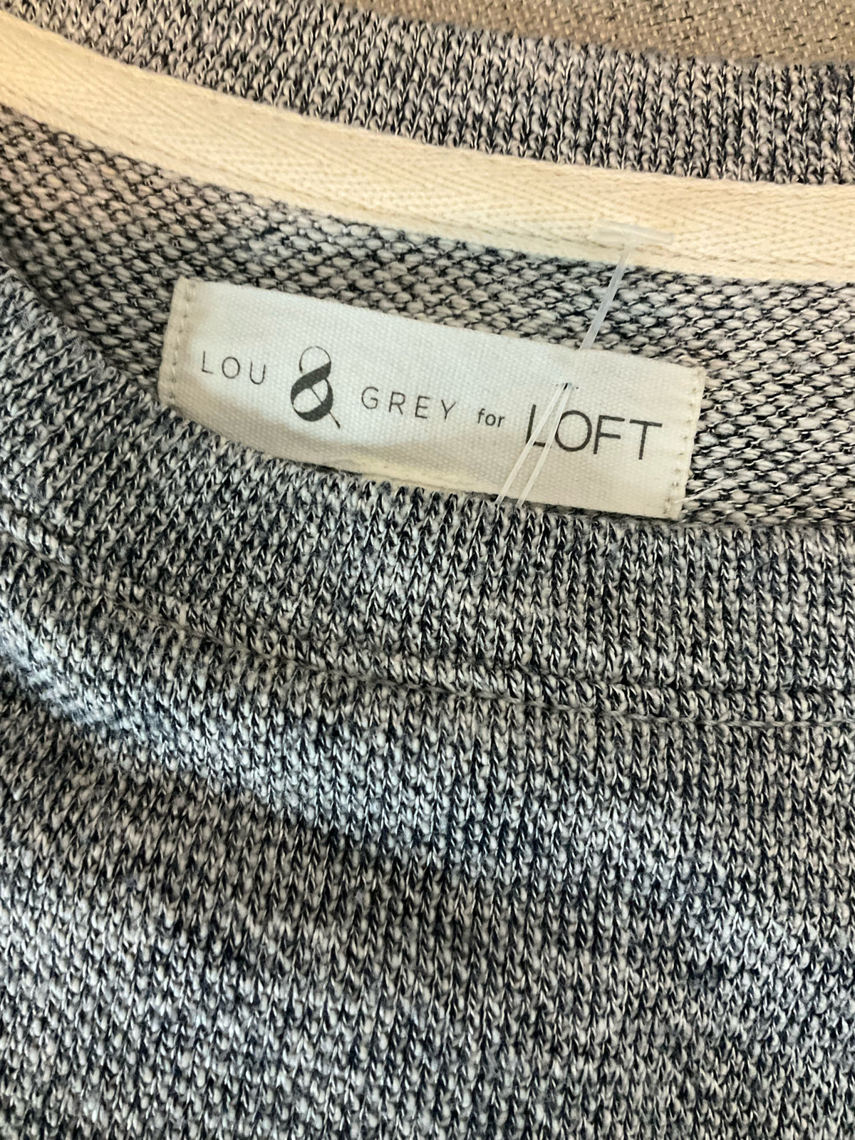 LOU &amp; GREY for LOFT Heather Gray T-Shirt Swing Dress Size Small
