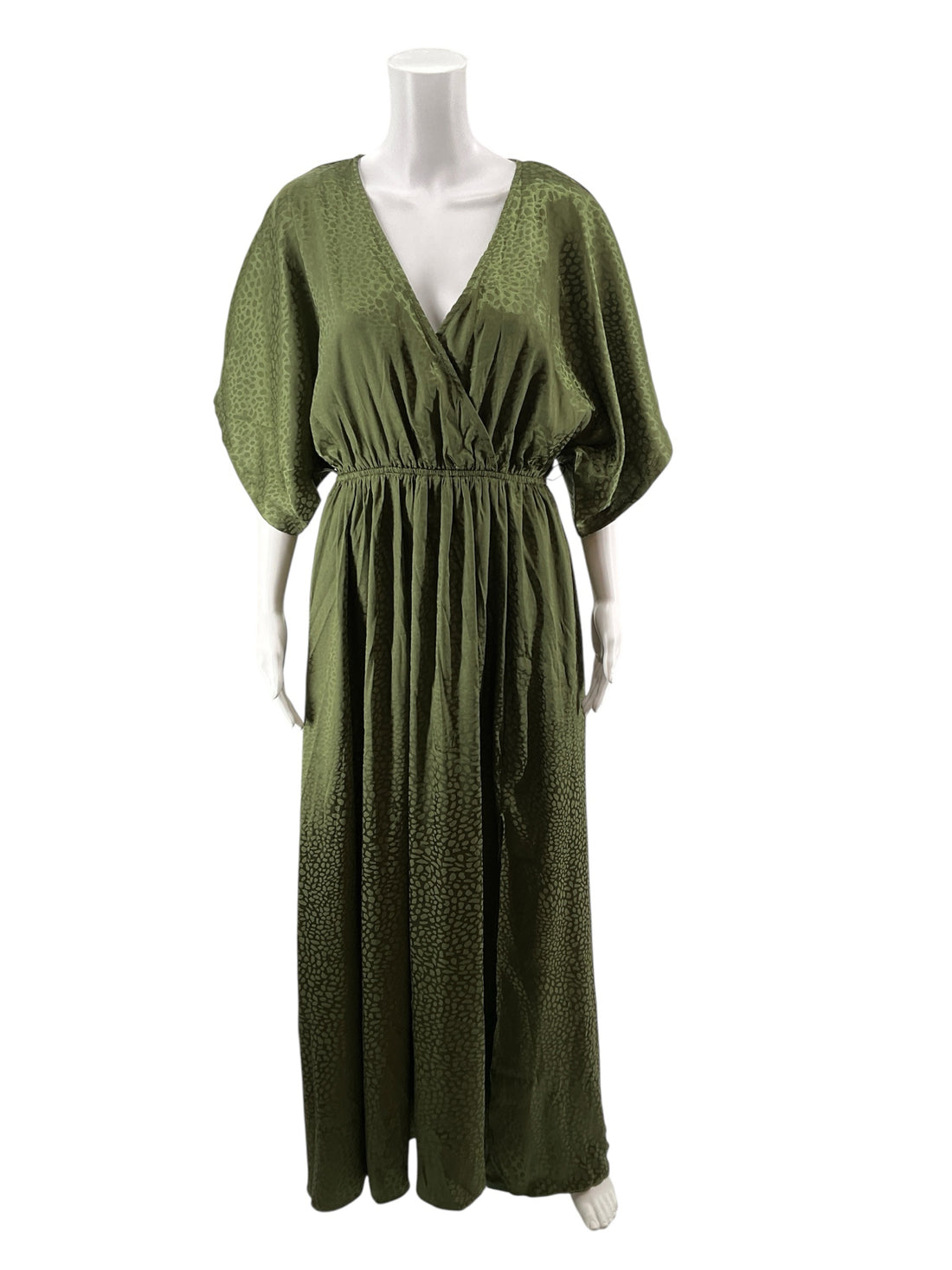 Baltic Born Olive Maxi Lydia Olive Jacquard Maxi Dress Size Large NWT - Size L