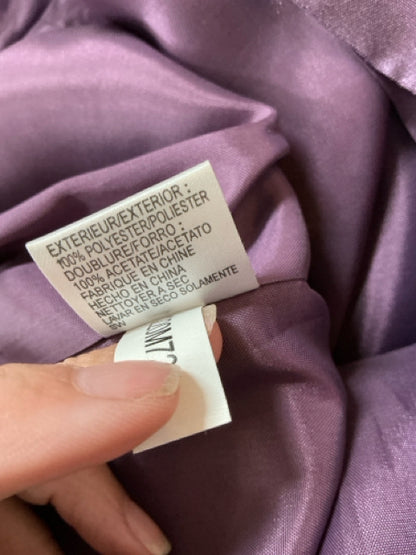 Tahari Arthur S. Levine Purple Ruffle Sheath Dress Size 6