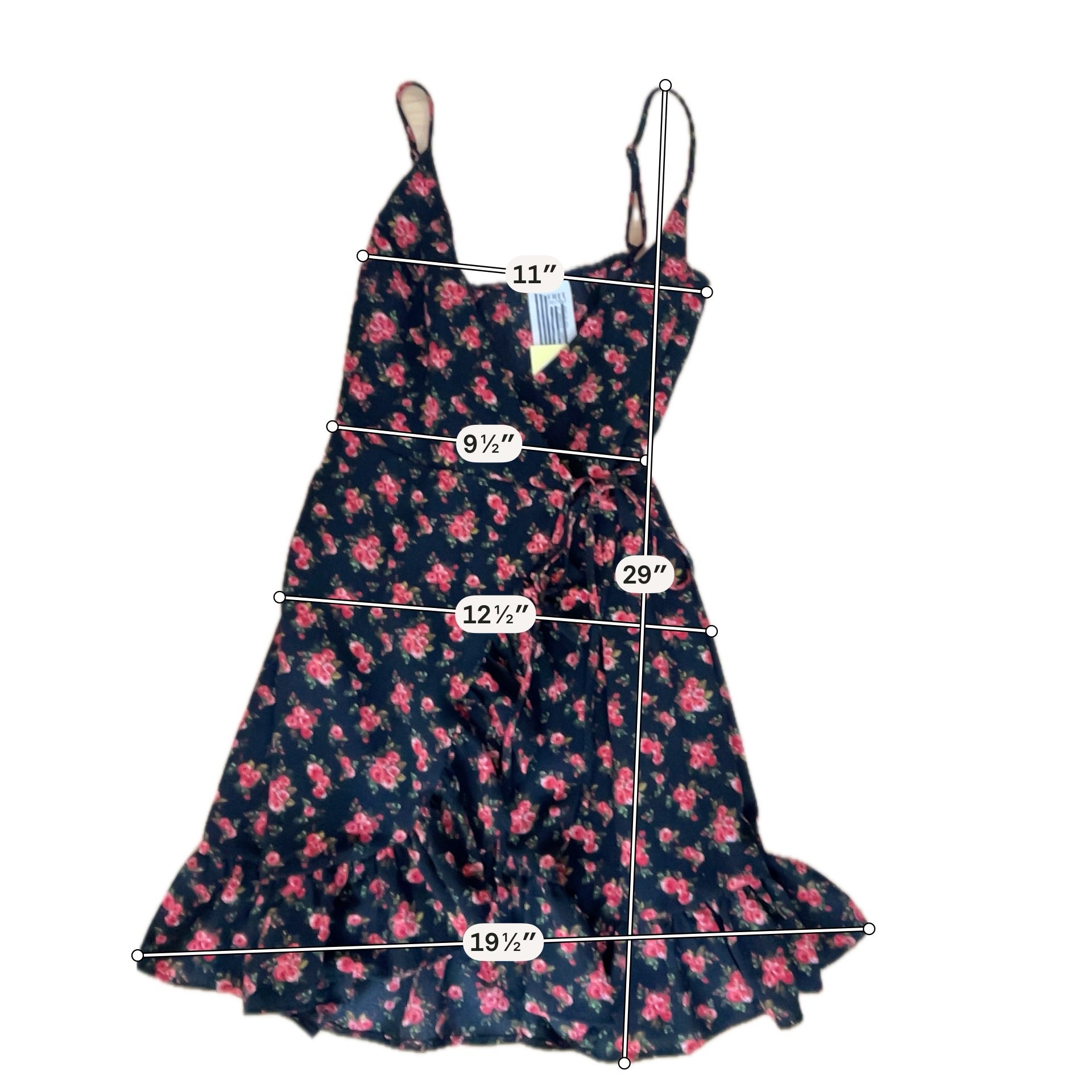 Free People French Quarter Floral Wrap Mini Dress Size XS