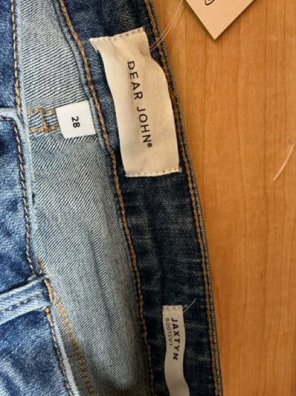 Dear John Jaxtyn Cropped Bootcut Jeans Stretch Light Wash Denim Size 28 / 6
