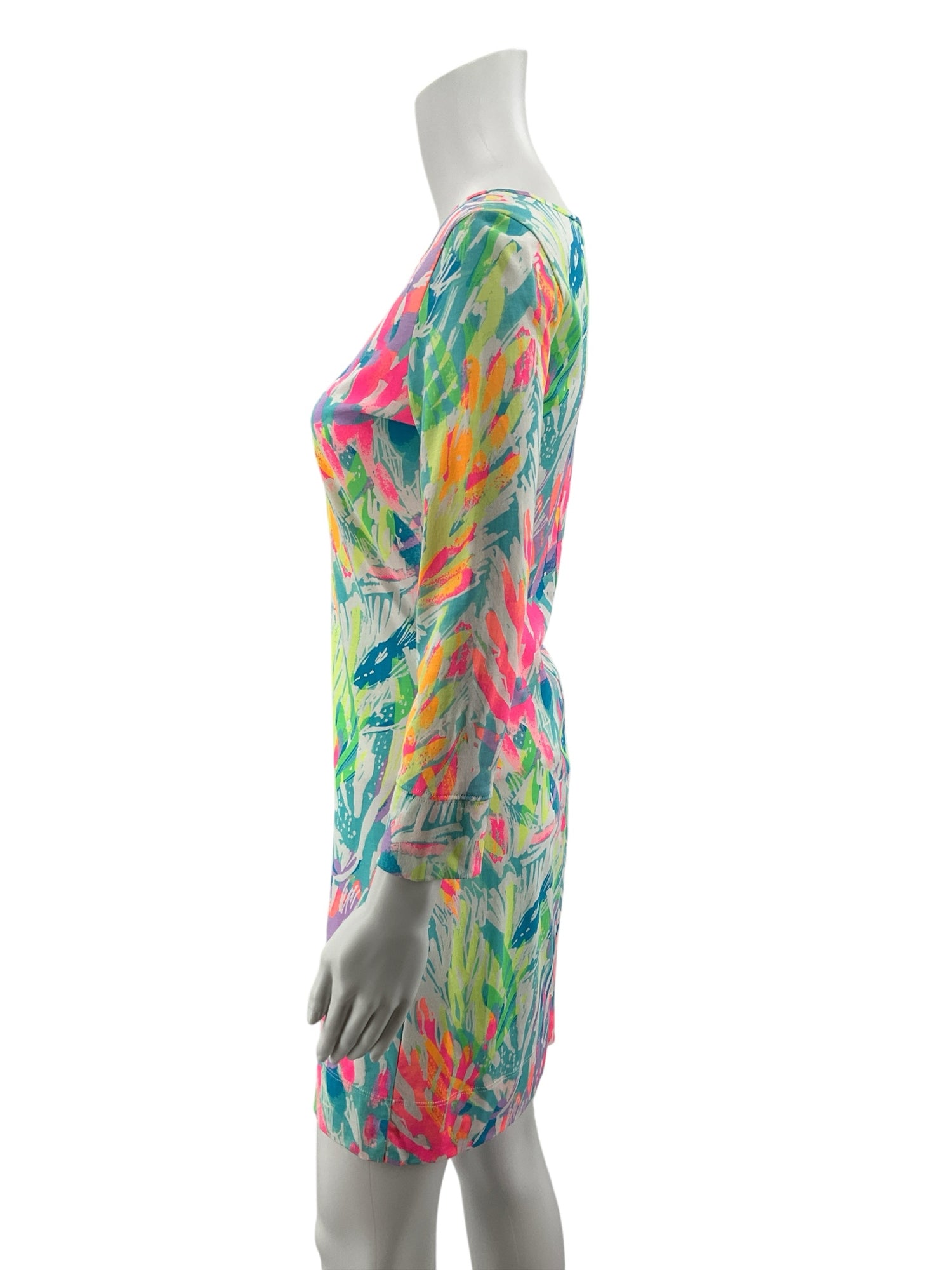 Lilly Pulitzer Essie Dress Turtley Awesome Print Pima Cotton XS