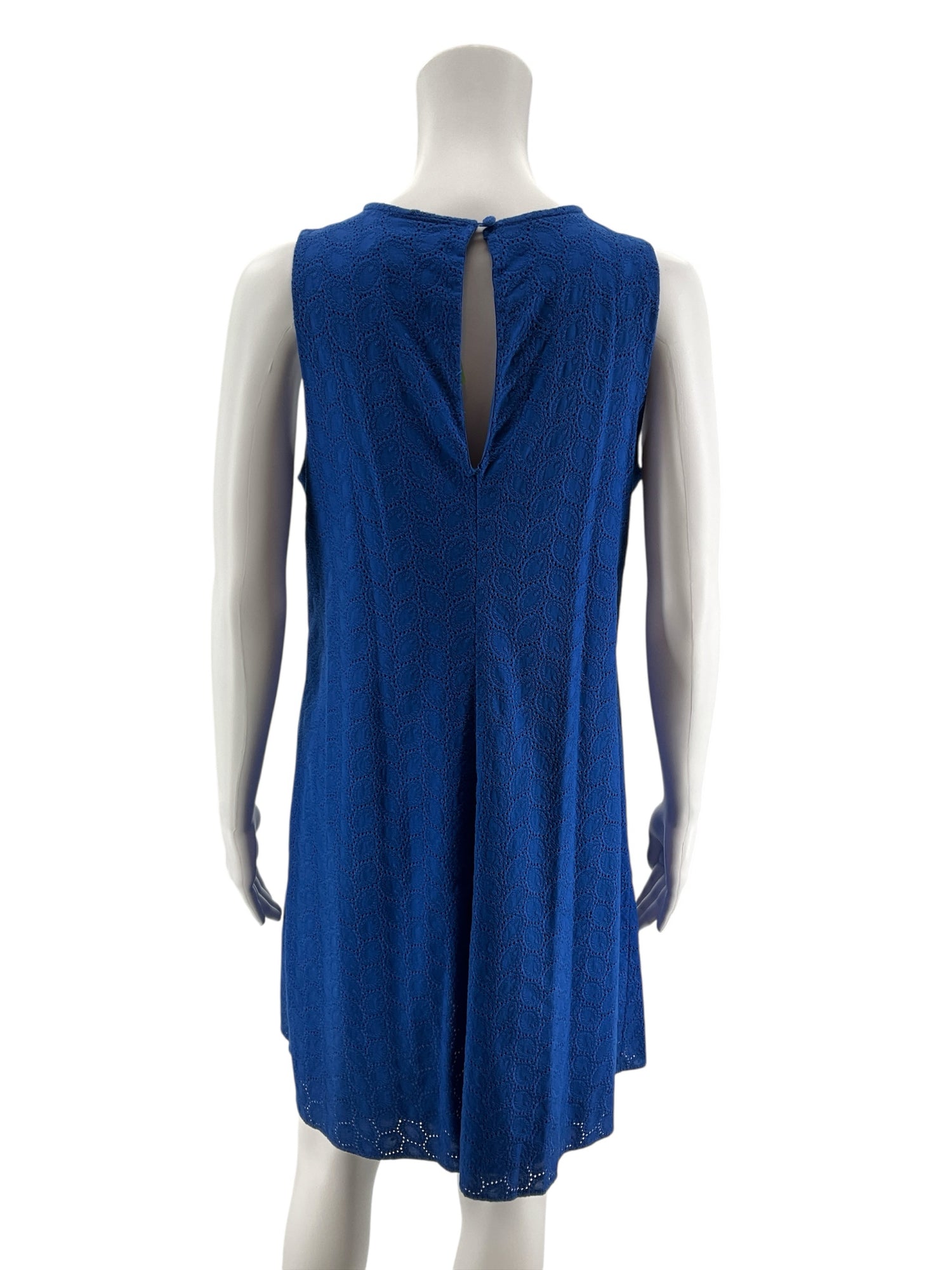 Calvin Klein Size 6 Blue Solid Pre-Owned Ladies Dress