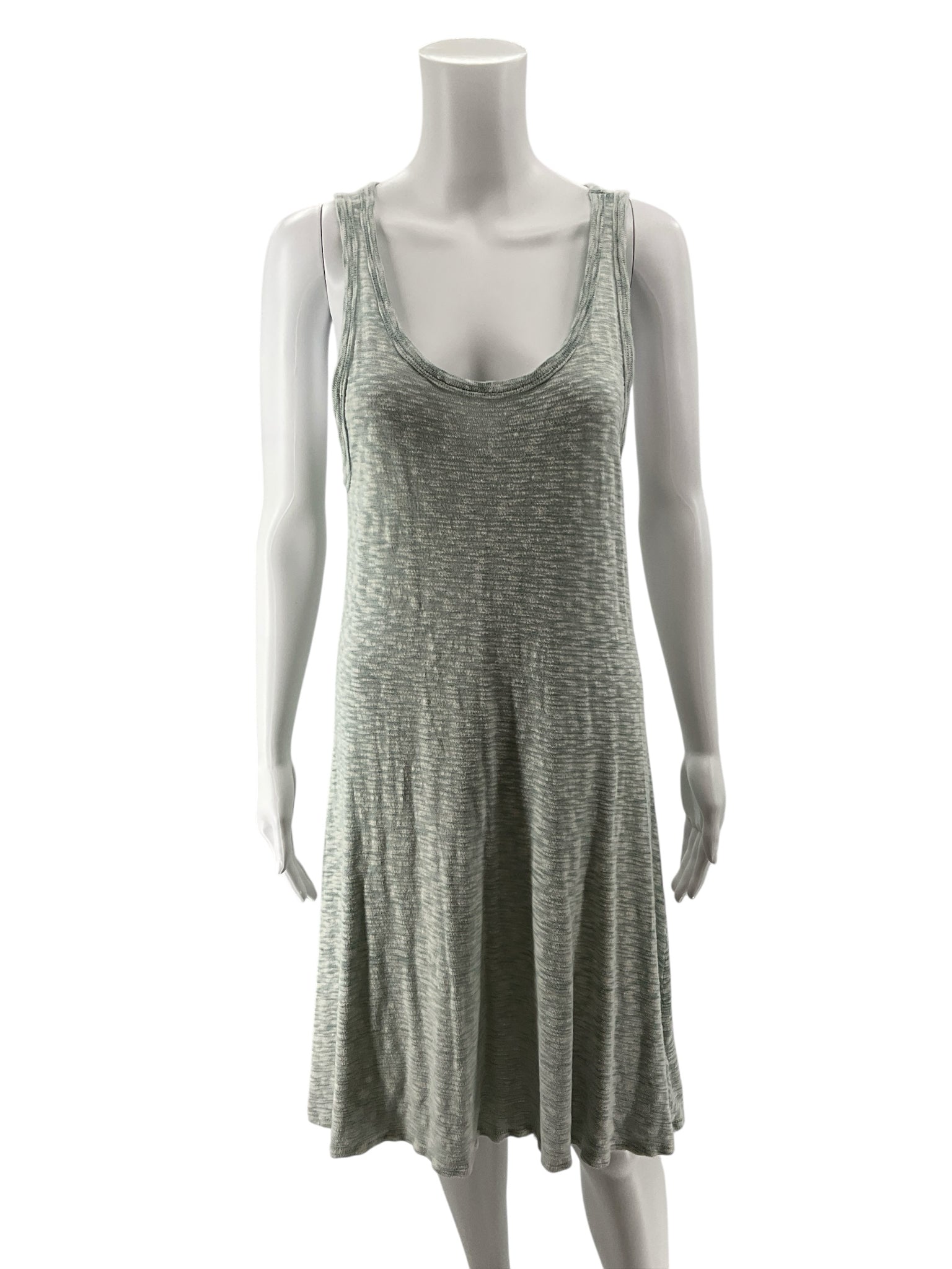 Sol Angeles for Anthropologie Marled Sage Heathered Tank Dress Size Medium
