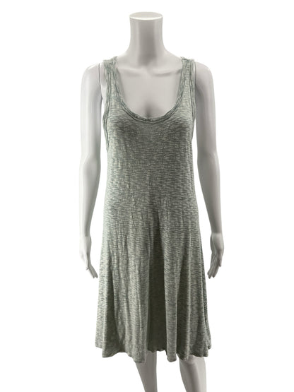 Sol Angeles for Anthropologie Marled Sage Heathered Tank Dress Size Medium