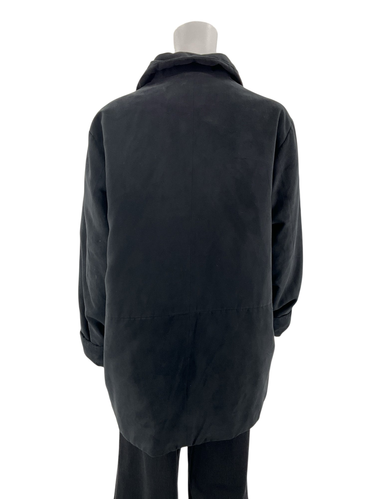 London Fog Black Insulated Zip Front Jacket Coat Womens Size Medium - ONLINE ONLY