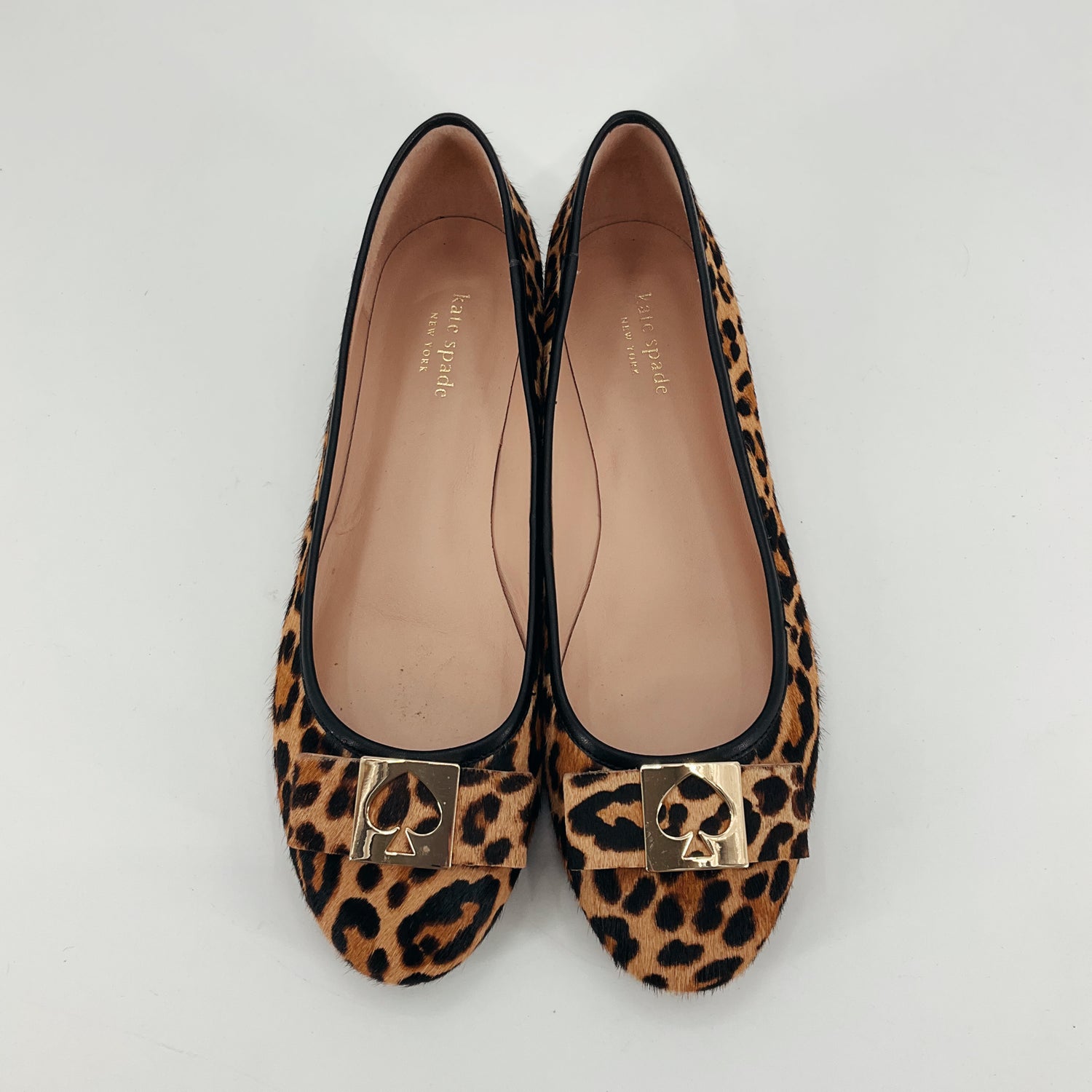 Kate Spade Brown/Black Animal Pre-Owned Ladies Flats - Size 9