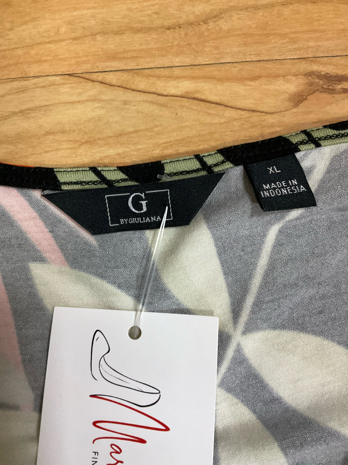G by Giuliana Tropical Leaf Print V-Neck Maxi Dress Size XL - ONLINE ONLY