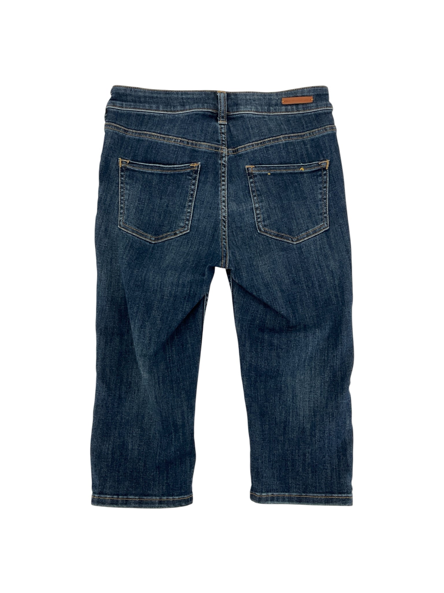 Pilcro and the Letterpress High-Rise Button-Fly Cropped Capri Jeans Size 6