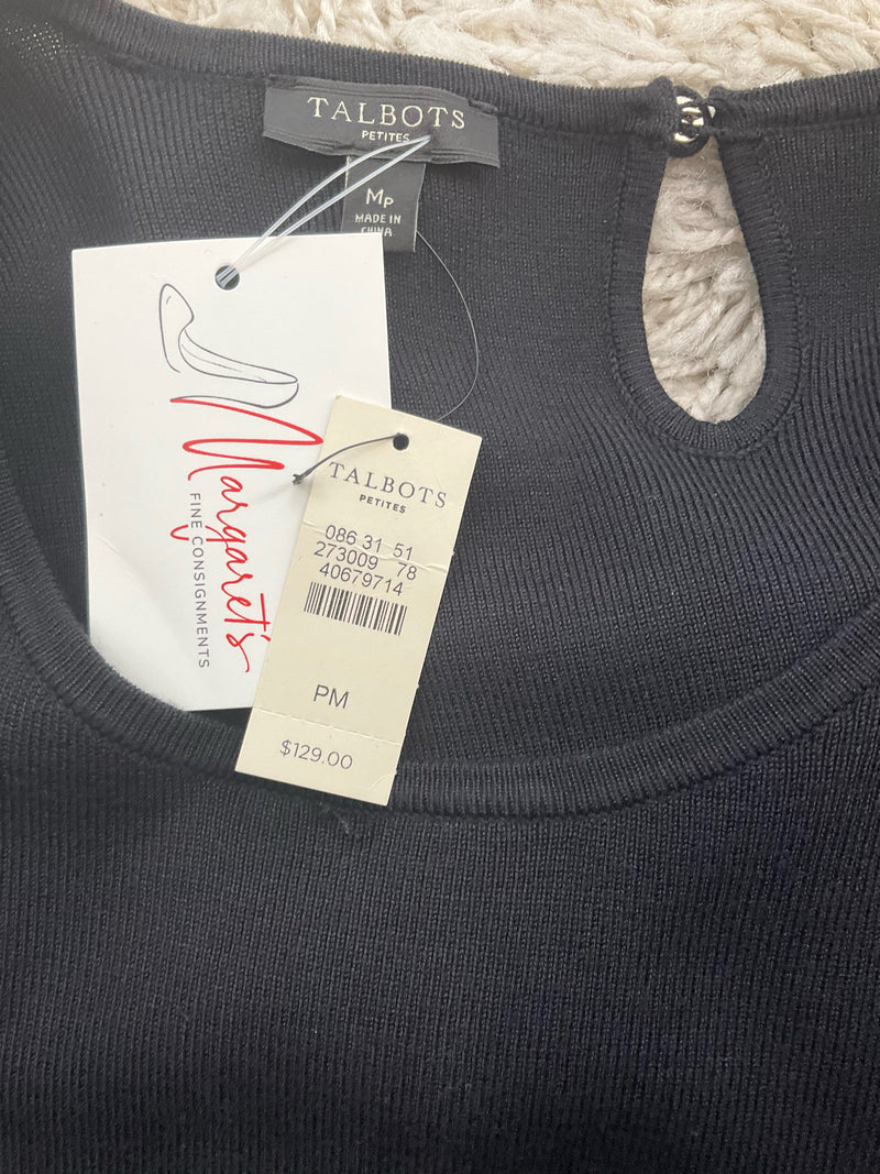 Talbots Black Pre-Owned Ladies New With Tags Dress - Size Medium Petite