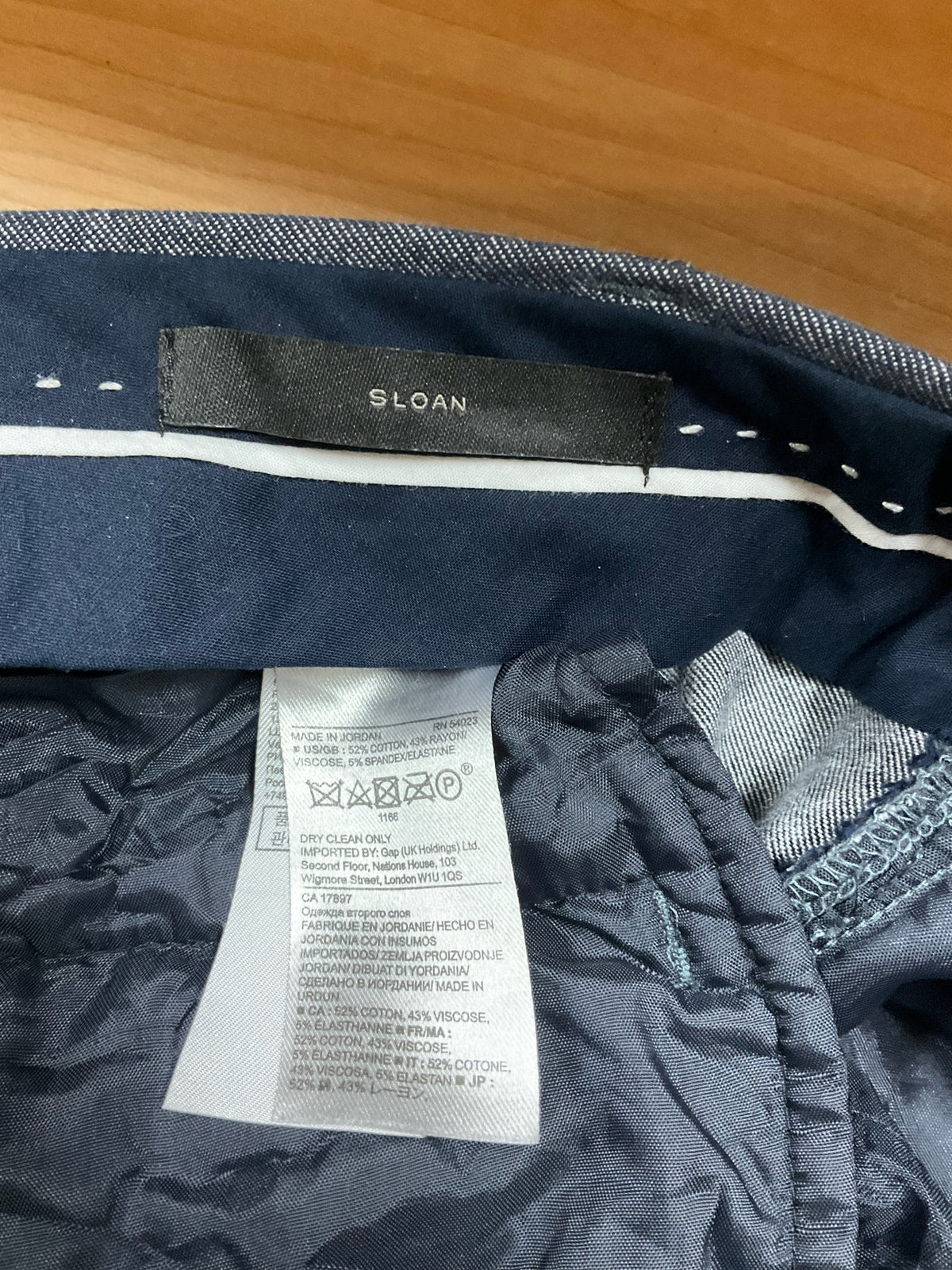 Banana Republic Sloan Fit Cropped Ankle Pants Dark Blue Size 4 - ONLINE ONLY