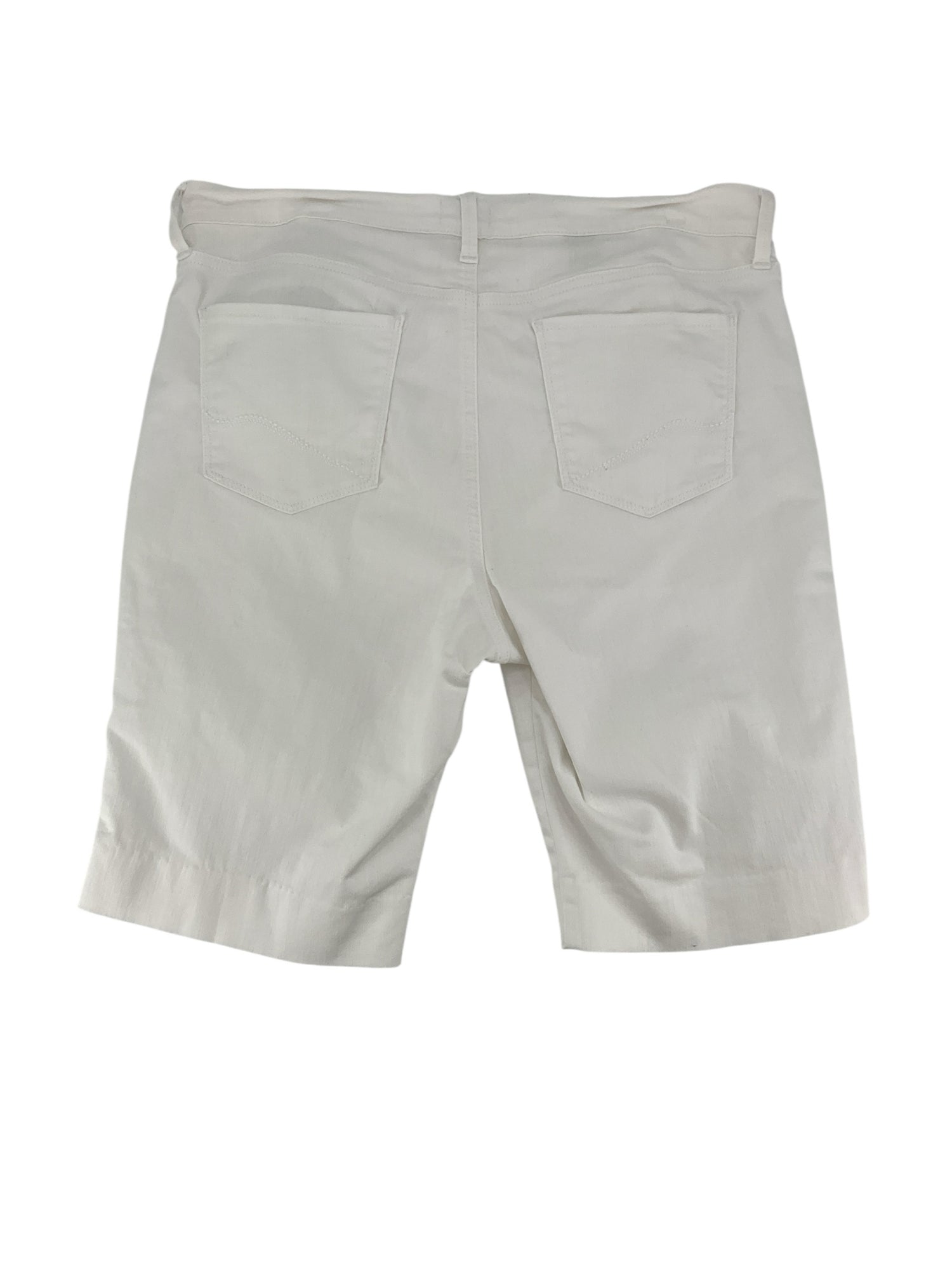 NYDJ White Stretch Denim Bermuda Shorts Size 14