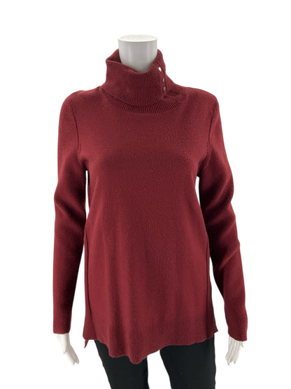 Calvin Klein -  Burgundy Solid Pre-Owned Ladies Casual Top - Size M