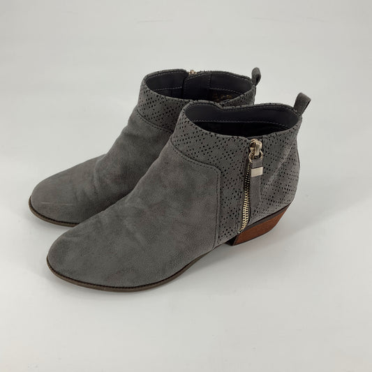 Dr Scholls Gray Suede Booties Size 8.5 