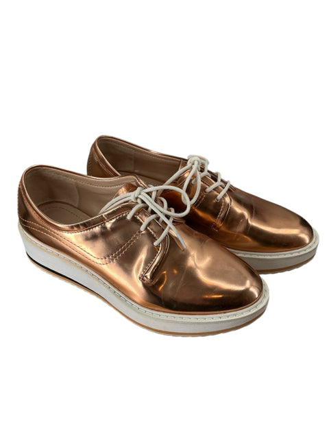 Zara Rose Gold Shiny Oxford Size 5.5/6 - side view