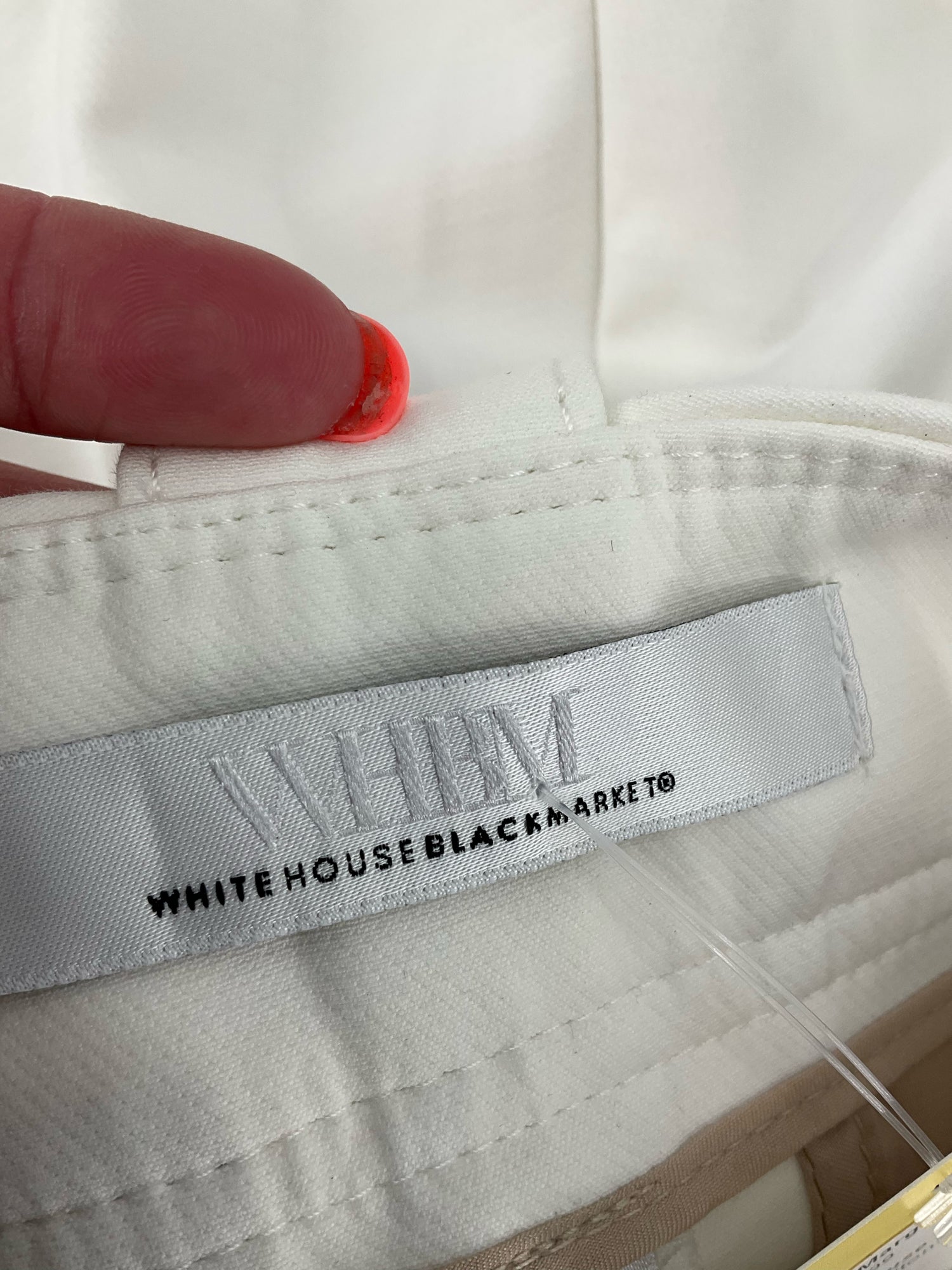 White House Black Market White Shorts White Sailor Shorts with Button Trim Size 2 - Size 2