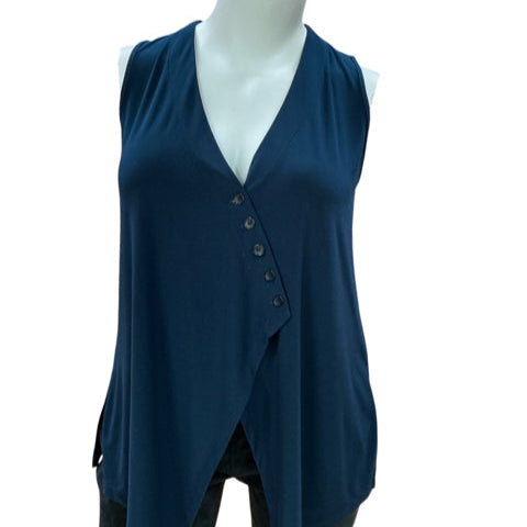 Sun Kim Blue Green Pre-Owned Ladies Top - Size Large - Margaret’s Fine Consignment