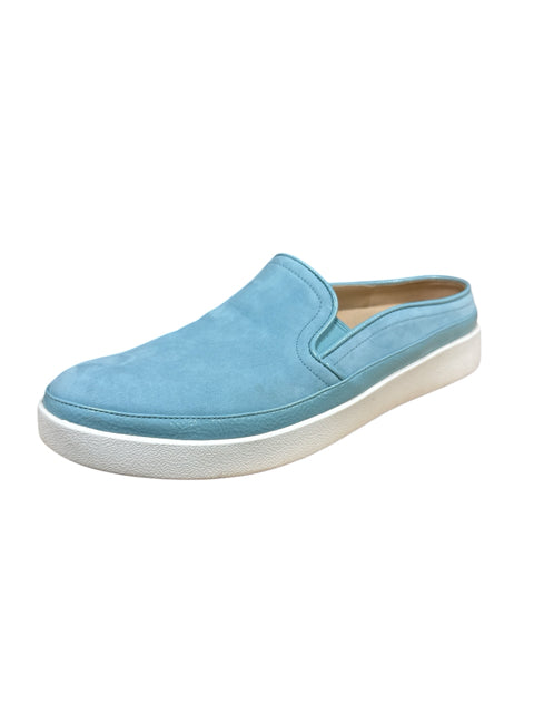 Vionic Kani Blue Suede Slip-On Sneaker Mules Size 10