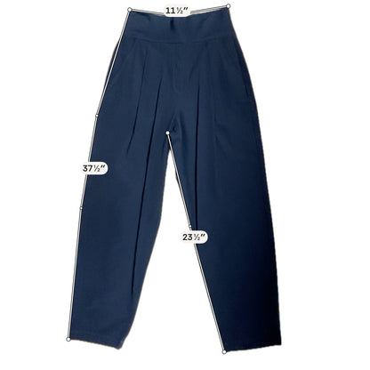 cabi Traveler Pant Black Pull-On Stretch Cropped Straight Leg Size XXS - ONLINE ONLY