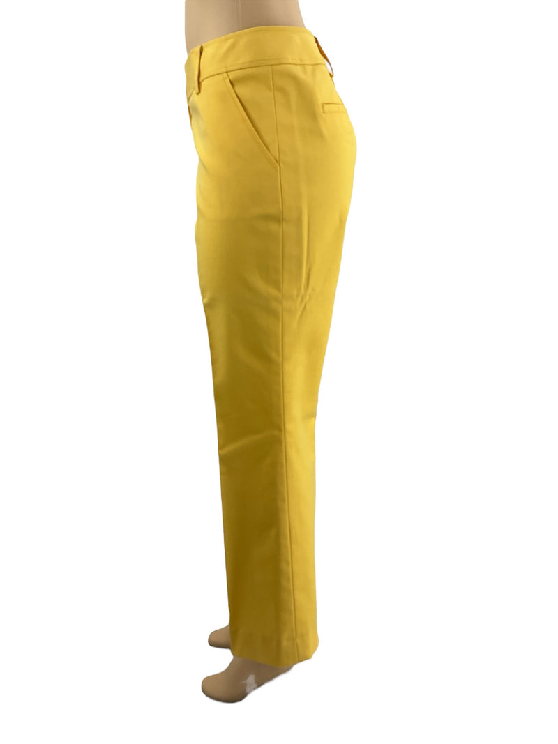 Etcetera Yellow Solid Pre-Owned Ladies Pants - Size 12 - Margaret’s Fine Consignment