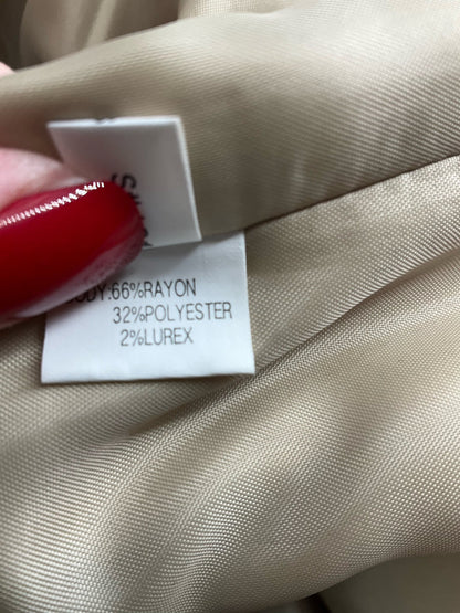 Kay Unger Tan/Mauve/Gold Pre-Owned Ladies Dress - Size 4