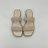 Dolce Vita Cream Sandals Shoe Size 7.5 Cream Braided Pre-Owned Ladies Sandals - Size 7.5