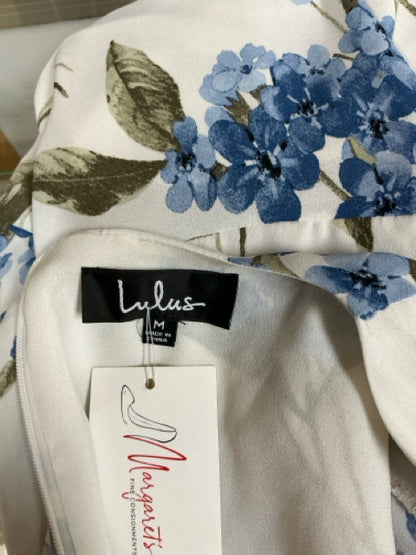 Lulus French Countryside Blue Floral High-Low Maxi Dress | Size Medium - ONLINE ONLY