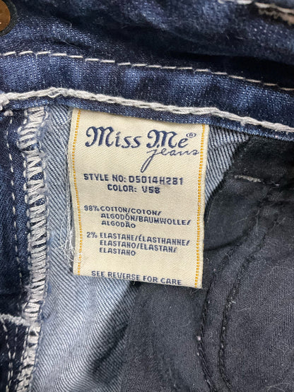 Miss Me Signature Studded &amp; Distressed Cutoff Denim Shorts Size 27 - ONLINE ONLY